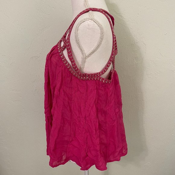 NWOT Strappy Vanessa Virginia Anthropologie Top - Pink - Picture 3 of 7